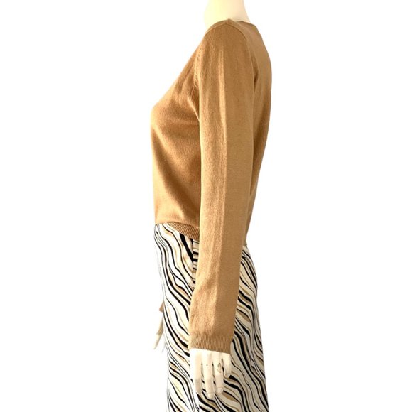 Moda International vintage silk & cashmere crewneck sweater - Picture 4 of 8